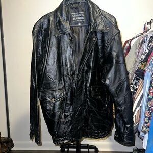 Napoline leather outfitters genuine vintage leather jacket size XL